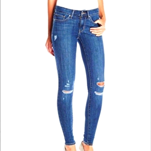 Levi’s 711 Skinny Jeans Distressed 26 EUC! - Picture 5 of 10